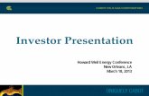 Howard Weil Energy Conference Presentation - 3 18 2013 (2)edg1.precisionir.com/companyspotlight/NA012207/... · ASSET OVERVIEW 2012 Production: 267.7 Bcfe 2012 Year-End Proved Reserves: