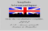 Anglais Aéronautique · 2020. 3. 17. · rafale gust réacteur reactor, jet engine refroidissement par air air cooling réservoir (d'essence) ... taildragger, tail-dragger, tailwheel