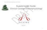 Supplemental Guide: Clinical Cardiac Electrophysiology · 2020. 8. 19. · electrophysiology lab Assessment Models or Tools Case Log Direct observation Multisource feedback Simulation