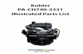 Kohler PA-CH7 40-3331 Illustrated Parts List PA-CH740-3331 En… · 31 25 108 03-s ring set(.25)style b-1.2mm tp ring thick 2 31 25 108 04-s ring set(.50)style b-1.2mm tp ring thick