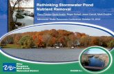 Rethinking Stormwater Pond Nutrient Removal · 2015. 4. 17. · P8 Model predicts nutrient performance by settling of particulate-P . Soluble Phosphorus . 1) Walker, W.W., 1987. Phosphorus