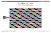 Steppin Up - Anthology Fabricsanthologyfabrics.com/content/patterns/Steppin_Up_Final...Steppin Up Designed by Wendy Sheppard Featuring Specialty: Topography SIZE: 70 X 88 07.03.2019