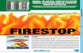 FIRESTOP - INDEX S.p.A · 2020. 1. 17. · FIRESTOP sont des membranes résistantes au feu qui contiennent des additifs ignifuges inorganiques inoffensifs distribués sur toute leur