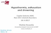 Hypothermia, exhaustion and drowning _exhaustion an… · Golden FSC, Hervey GR (1981) The “afterdrop” and death after rescue from immersion in cold water. In: Adam JA (ed) Hypothermia