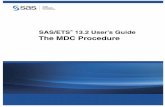 The MDC Procedure - SAS Supportsupport.sas.com/documentation/onlinedoc/ets/132/mdc.pdfThe MDC (multinomial discrete choice) procedure analyzes models in which the choice set consists
