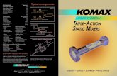 No. of KOMAX MIXING BY DESIGN · 2020. 8. 14. · KOMAX Static Mixers for fast, efficient, low energy in-line mixing. Static Mixer Selection Guide A Static Mixer is a fixed arrangement