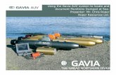 Using the Gavia AUV system to locate and document ......Gavia Artificial Intelligence A.I. Crew • Gavia is operated like a ship and all A.I. crew members have individual tasks and