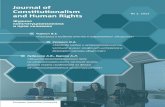 Journal of Constitutionalism and Human Rights · Gulnara Useinova (prof., Kazakhstan University, head of constitutional law department, Kazakhstan) Bill Bowring (Barrister, Director