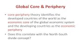 Global Core & Periphery · •Countries are either in the Core, Semi Periphery or Periphery of a larger system which is the Global Economy. •This system is dynamic but would be