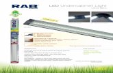 LED Undercabinet Light - RAB Design Lighting Inc.rabdesign.ca/wp-content/uploads/UC-LED-spec-sheet-ENG.pdf · 88877 UC-LED1000-WW 11W L-1000mm Plug-in Power Supply 88864 UC-6W Power