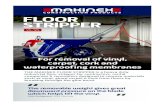 R FLOOR STRIPPER€¦ · VS-125 FLOOR STRIPPER For removal of vinyl, carpet, cork and waterproofing membranes R THE MAKINEX FLOOR STRIPPER is a heavy duty industrial floor stripper