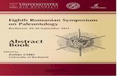 EIGHTH ROMANIAN SYMPOSIUM ABSTRACT BOOK€¦ · Dr. Mihaela C. Melinte-Dobrinescu (National Institute of Marine Geology and Geo-ecology – GEOECOMAR Bucharest), Dr. Relu Roban (University