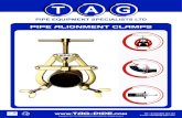 T A G · 2018. 2. 26. · WWW. TAG-PIPE.COM Copyright 2017 TAG PIPE EQUIPMENT SPECIALISTS LTD, All rights reserved. Tel: 0186 3 1 E-mail: salestag-pipe.com E-Z Fit Single Chain Clamp