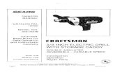 CRAFTSMAN - Don Fickbraindump.donfick.com/media/14/craftsman electric drill 315.10419.pdf3. Plug your electric drill into power supply source. 4. Point the drill away from your body