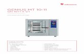 GENIUS MT 10-11 - Eloma GmbH...GENIUS MT 10-11 GN 10+1 X 1/1 DIMENSIONS Width x depth x height in mm: 925 x 805 x 1120 Weight: 167 kg Weight with packaging: 191 kg Number levels: 10+1