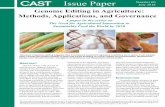 Issue Paper Number 60 July 2018 - Oregon State Universitypeople.forestry.oregonstate.edu/steve-strauss/sites/...Issue Paper Number 60 July 2018 Genome Editing in Agriculture: Methods,
