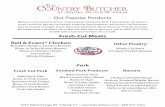 Our Popular Products - The Country Butchercountrybutcherct.com/media/attachments/2020/04/17/... · 2020. 4. 17. · Our Popular Products Below is a list of some of our most popular