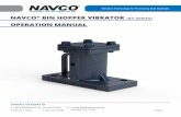 OPERATION MANUAL - NAVCO...CONTACT TOA AT E. SALES@NAVCO.US W. NAVCO.US P. 832.46.3636 F. 832.46.3800 A. 112 Brittmoore Park Dr. Houston, T 041 Vibration Technology for Processing