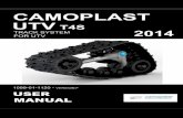 CAMOPLAST UTV T4S - camso.co...UTV equipped with the System. This document is an integral part of the System. Pass it along to any new System owner. Consult legal authorities where
