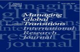 Managing GlobalTransitions · 2011. 11. 30. · Managing Global Transitions InternationalResearchJournal volume9· number4· winter2011· issn1581-6311 Tableof Contents 319 Determinants