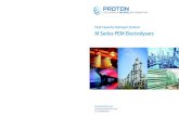Proton Care - advanzh2.ca · The breakthrough M Series hydrogen generation system utilizes advanced Proton Exchange Membrane (PEM) water electrolysis technology to address global