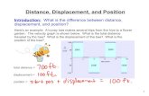 Distance, Displacement, and Position - Washington-Liberty...1 Distance, Displacement, and Position Introduction: What is the difference between distance, displacement, and position?