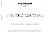 Financial Liberalization in Developing CountriesFinancial Liberalization in Developing Countries Bela Balassa Higher real interest rates increase financial intermediation, which in