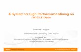 A System for High PerformanceMining on GDELT Data · 2020. 9. 2. · A System for High PerformanceMining on GDELT Data Johannes Langguth Simula Research Laboratory, Oslo, Norway joint