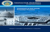 Report No. DODIG-2015-182 - DTIC · 2016. 6. 21. · DODIG-2015-182 (Project No. D2015-D00SPO-0052.000) │ i. Results in Brief. Assessment of DoD Suicide Prevention Processes. Visit