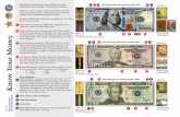 Know Your Money - United States Secret Service · 2020. 12. 9. · Know Your Money April 2016 2004 style Federal Reserve notes (FRNs) incorporate background colors and large, borderless