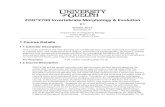 ZOO*2700 Invertebrate Morphology & Evolution - Draft 2700_0.pdfInvertebrates 3rd Edition (Textbook) R.C. Brusca W. Moore and S.S. Shuster. Invertebrates 3rd Edition. 2016. (Sinauer