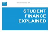 STUDENT FINANCE EXPLAINED - Drayton Manor High School · understanding of how student finance works. A quick note. Student Finance Explained |Mark Alger -Education Liaison Officer