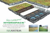 HYDROPACKHYDROPACK® A new technique to turn your roofs green Hydropack ‘all in one’ pre-planted modular trays offer the perfect solution for low-maintenanceIntroduction HYDROPACK®
