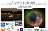 Orographic gravity waves: Lessons learnt from the DEEPWAVE ... · Orographic gravity waves: Lessons learnt from the DEEPWAVE field campaign Photo: Sonja Gisinger ... free slip (4h)