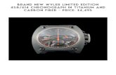 Brand new Wyler Limited Edition 458/614 chronograph in ......a distributor for Eterna. The brand was reborn as Wyler Genève at Baselworld 2006, following a decision by the Binda Group