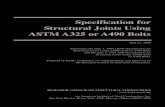 Specification for Structural Joints Using ASTM A325 or A490 ...such material other than to refer to it and incorporate it by reference at the time of the initial publication of this