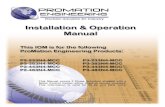 Installation & Operation Manual · 2015. 5. 26. · NEMA 4, 4X (Actuator), MCC is NEMA 4 standard or optionally 4X SS or FBG Manual Override 5” Handwheel Control Proportional Actuator