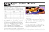 Home Canning of Fruits - New Mexico State Universityaces.nmsu.edu/pubs/_e/E319.pdf · 2018. 9. 6. · Guide E-319 • Page 4 Table 3. Canning Fruit In a Boiling-water Canner Food