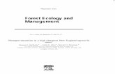 Forest Ecology and Management - Southern Research · 2013. 12. 8. · NC 28734. L’SA ’ Complex Syuern, Re,eurch Cenrer. Morse Ha//. Unluersq oJNw Hampshrre. Durham. NH 03824.