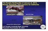 The Eureka Earthquake of January 9, 2010, Recent Tsunamis ......The Eureka Earthquake of January 9, 2010, Recent Tsunamis, and Lessons for California QuickTime and a decompressor are