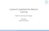 Lecture 6: Ingredients for Machine LearningLecture 6: Ingredients for Machine Learning. Machine Learning and Imaging – Roarke Horstmeyer(2020) deep imaging • Review spectral unmixing