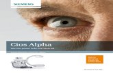 Cios Alpha - UMETEX · Cios Alpha is designed to provide you with the informa-tion you need, simply and quickly without getting in your way. Every aspect has been carefully thought