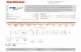 Product Data Sheet GW62004H · Data, measures, designs and pictures are shown only as informativ purposes, and could be changed without previous notice sat@gewiss.com Last update