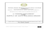 e-TENDER DOCUMENT FOR SUPPLY OF ANTI-MALARIA DRUGSosmcl.nic.in/sites/default/files/eTender OSMCL Tender... · 2018. 5. 8. · price firmness period of 180 days, but not after accepting