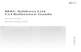 S3700-24T4F Switch MAC Address List CLI Reference Guide | FS-Fiberstore · 2020. 3. 16. · S3700-24T4F MAC Address List Configuration CLI Reference Guide. Keywords: S3700-24T4F Switch,