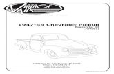 1947-49 Chevrolet Pickup - Vintage Airan ISO 9001:2008 Registered Company 1947-49 Chevrolet Pickup Evaporator Kit (754561) 18865 Goll St. San Antonio, TX 78266 Phone: 210-654-7171