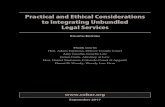 Practical and Ethical Considerations to Integrating Unbundled Legal … · 2017. 10. 24. · 3 Practical and Ethical Considerations to Integrating Unbundled Legal Services Authors:
