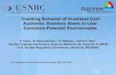 Cracking Behavior of Irradiated Cast Austenitic Stainless Steels in Low- Corrosion ... · 2014. 3. 26. · Cracking Behavior of Irradiated Cast Austenitic Stainless Steels in Low-Corrosion-Potential