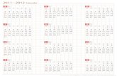 2011 - 2012 Calendarこのカレンダーはウェブサイトで無料ダウンロードできます。(C)ちびむすドリル  2011 ...