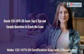 Oracle 1Z0-1075-20 Exam: Top 5 Tips and Sample Questions to Crack the Exam